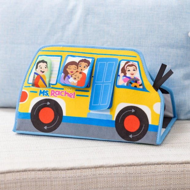 Ms. Rachel Tummy Time Activity Bus soft baby toy, imported from the UK