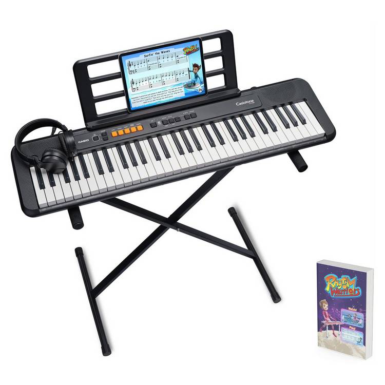 Casio CT-S100AD keyboard bundle stand headphones, imported from the UK