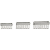Habitat pack of 3 wicker storage baskets white (British brand)