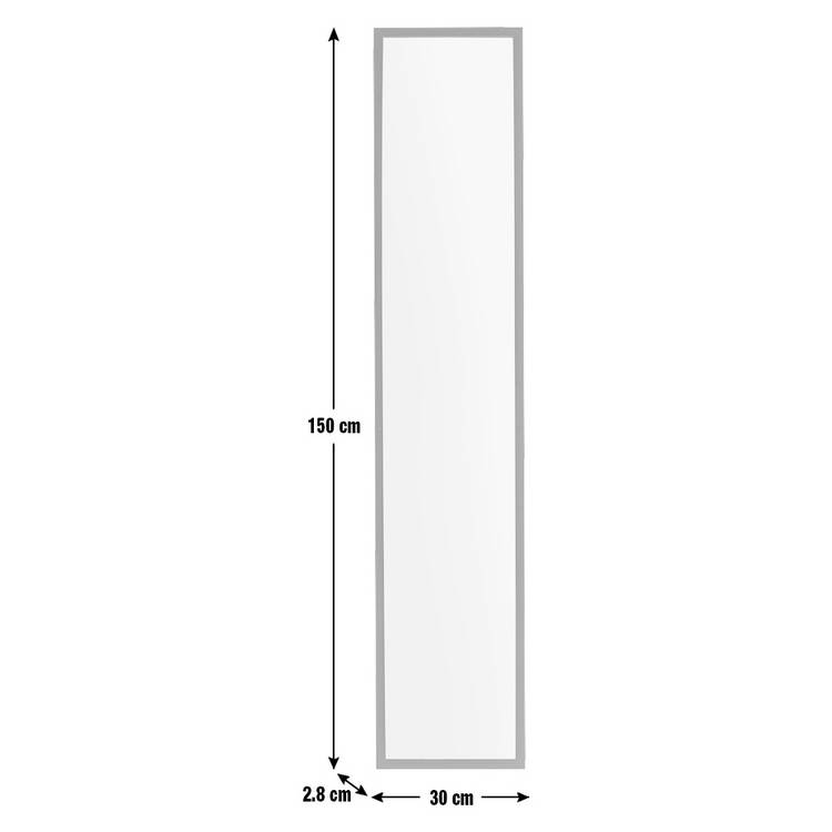 Home Essentials black cheval mirror 150x30cm - British product