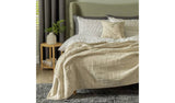 Argos Habitat Knitted Check Throw Oatmeal 125x150cm- Buy online at McGrocer