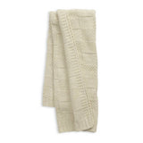 Habitat knitted check throw oatmeal 125x150cm, UK version