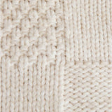 Habitat knitted check throw oatmeal 125x150cm, UK version