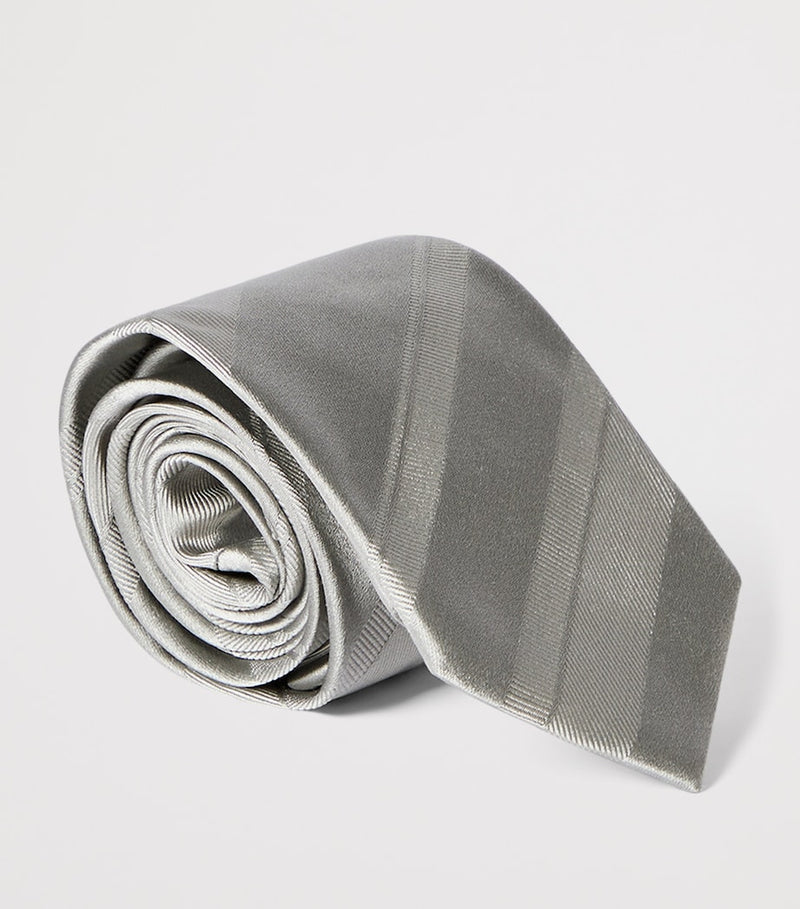 Brunello Cucinelli silk stripe tie (British brand)