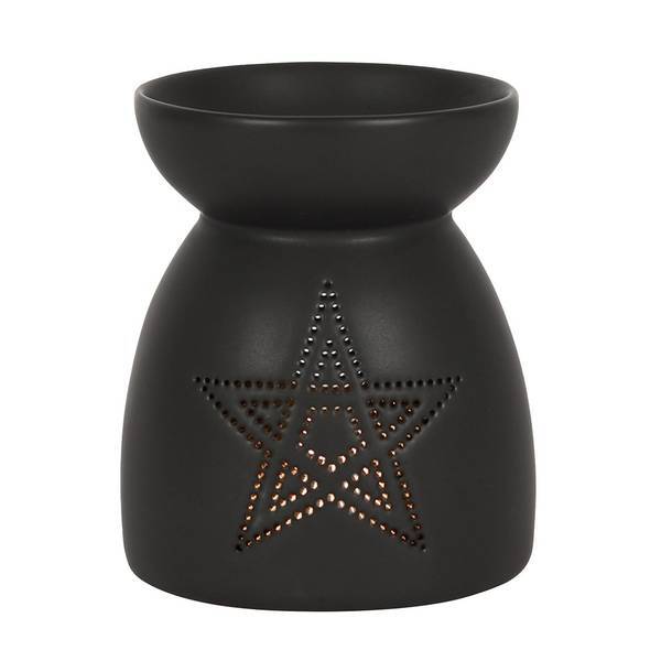 Something Different pentagram oil burner ceramic 9x10cm (British brand)
