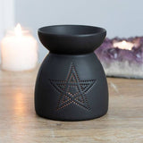 Something Different pentagram oil burner ceramic 9x10cm (British brand)