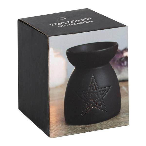 Something Different pentagram oil burner ceramic 9x10cm (British brand)