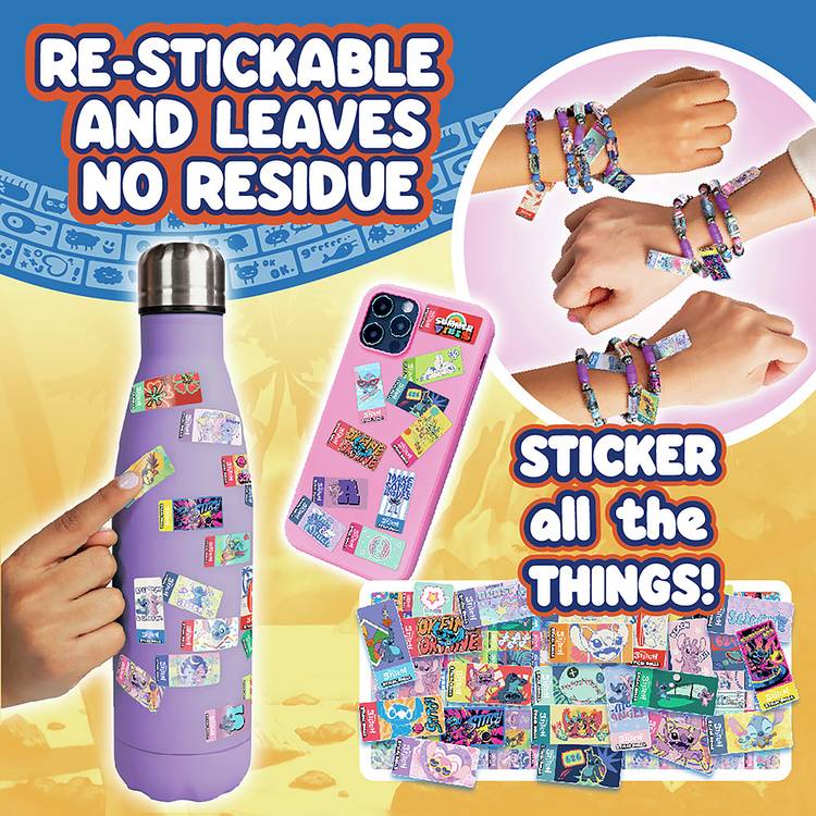 Disney Stitch Sticki Rolls pendant and bracelet set, UK version