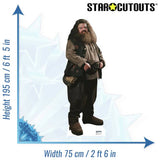 Star Cutouts lifesize Hagrid cardboard cutout H195cm, imported from the UK
