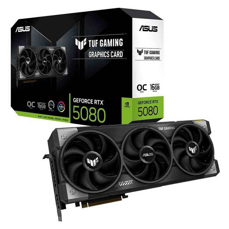 ASUS RTX 5080 TUF Gaming OC 16GB graphics card - British product