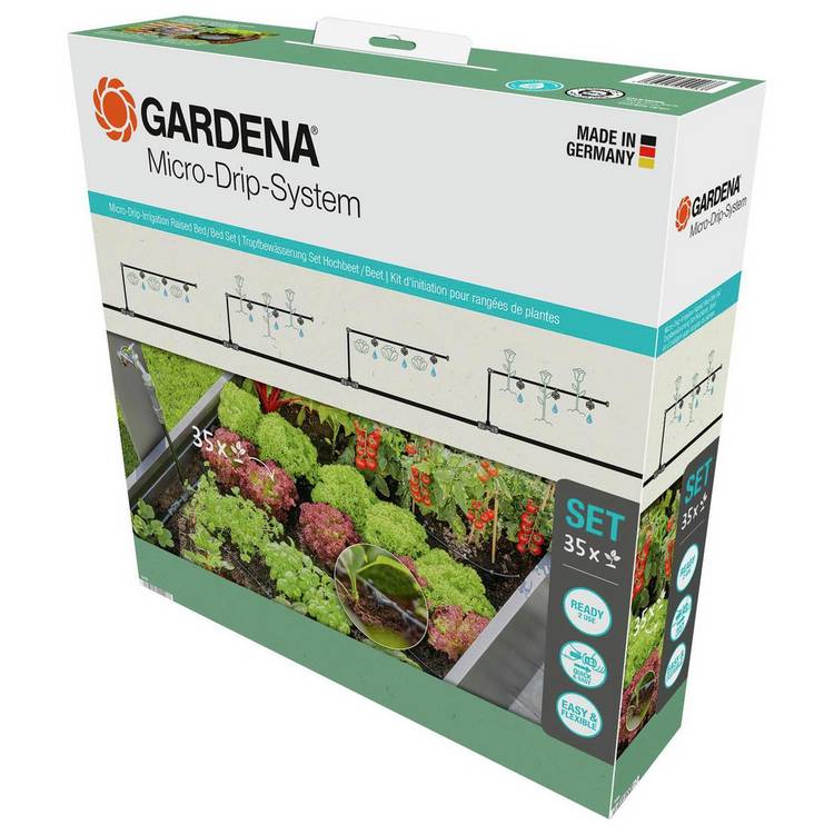 Gardena raised bed set with Water Control Flex, UK version