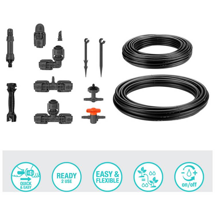 Gardena raised bed set with Water Control Flex, UK version
