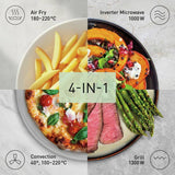 Panasonic NN-CD88 silver air fryer microwave 34L (British brand)