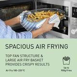 Panasonic NN-CD88 silver air fryer microwave 34L (British brand)