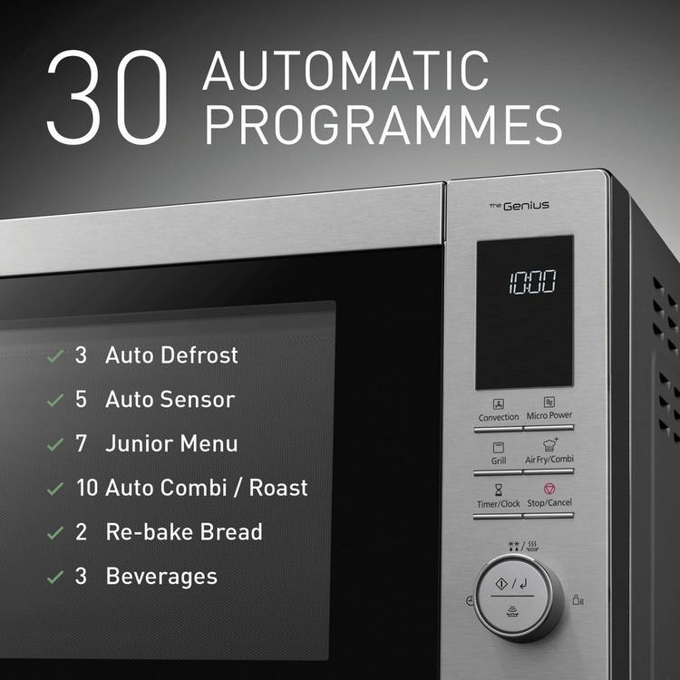 Panasonic NN-CD88 silver air fryer microwave 34L (British brand)