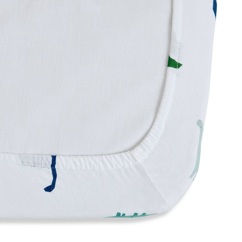 Habitat Cotton Little Dino Nursery Fitted Sheet - Cot Bed