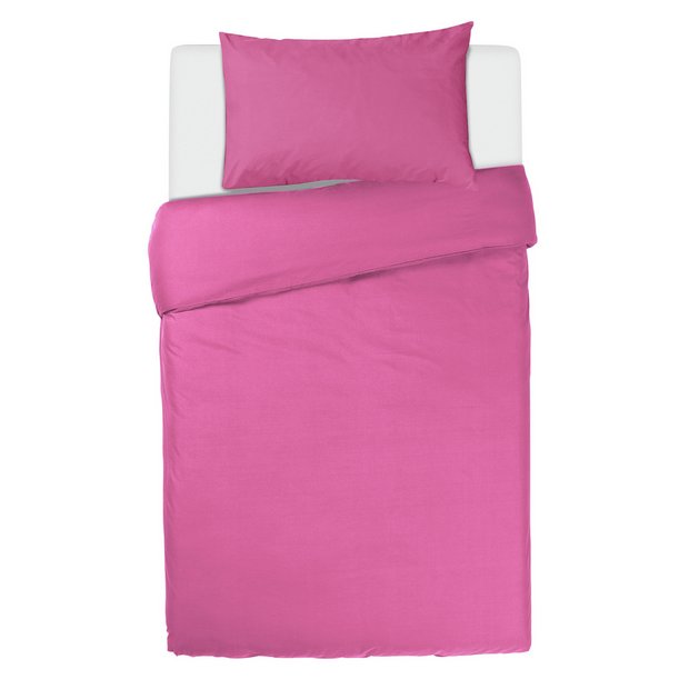 Habitat polycotton pillowcase pair in cerise, standard size (British brand)