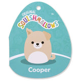 Squishmallows Cooper Tan Dog plush 7.5-inch, imported from the UK