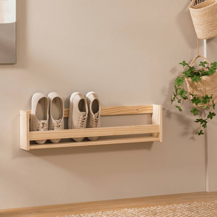 Argos Home shoe storage shelf natural pine (British brand)