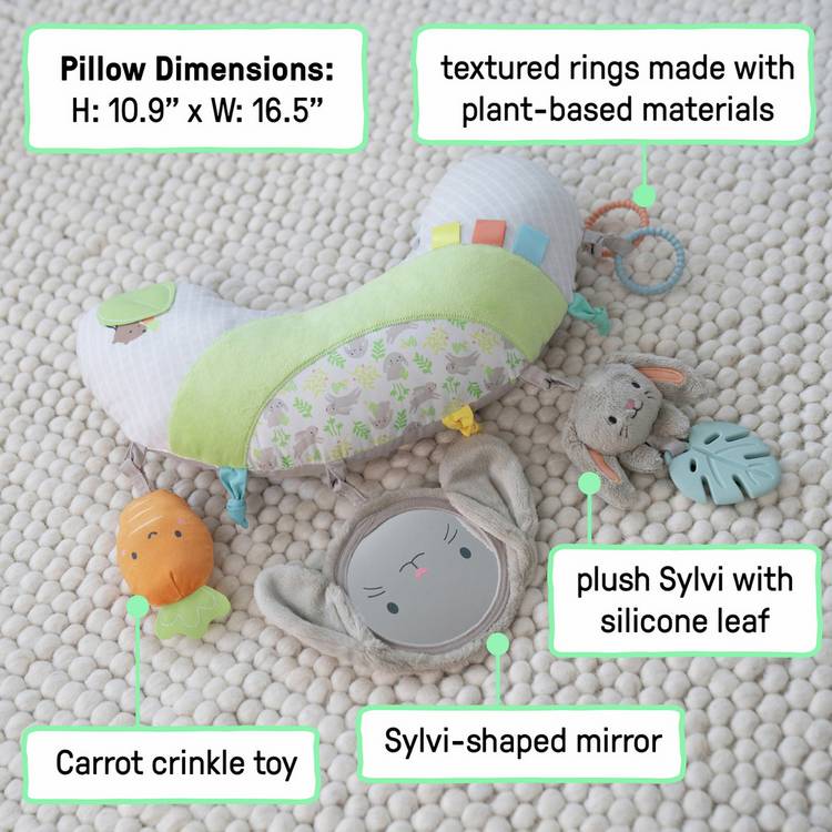 Ingenuity Sylvi Tummy Time Pillow, UK version
