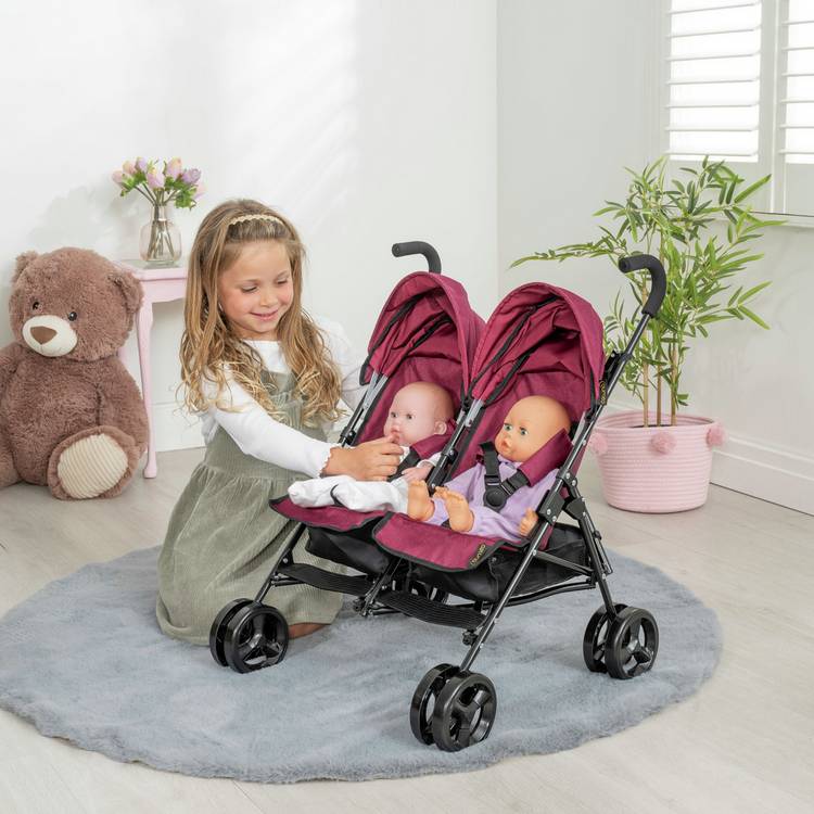 Baby Chic Celuna twin doll stroller, UK version