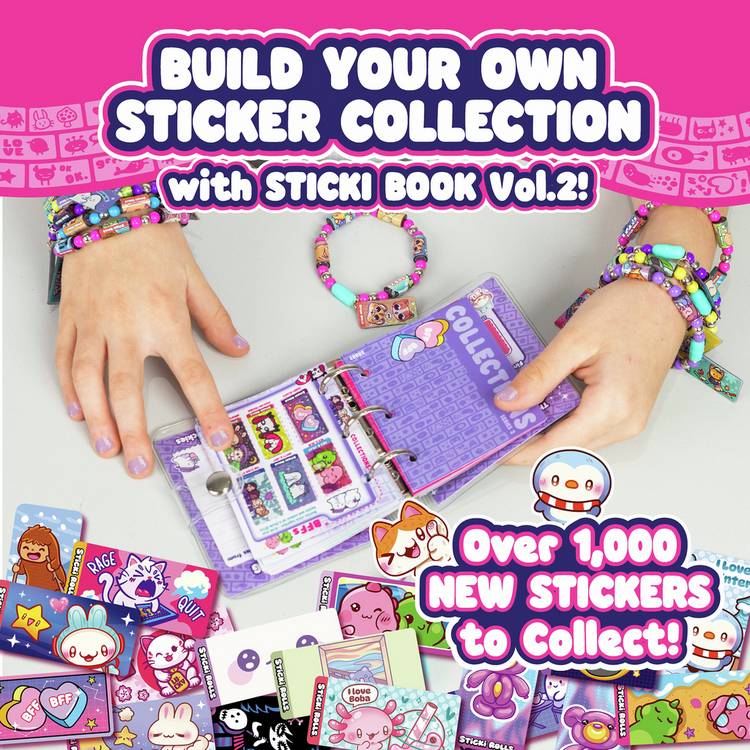 Sticki Rolls Book Pack Series 2, imported from the UK