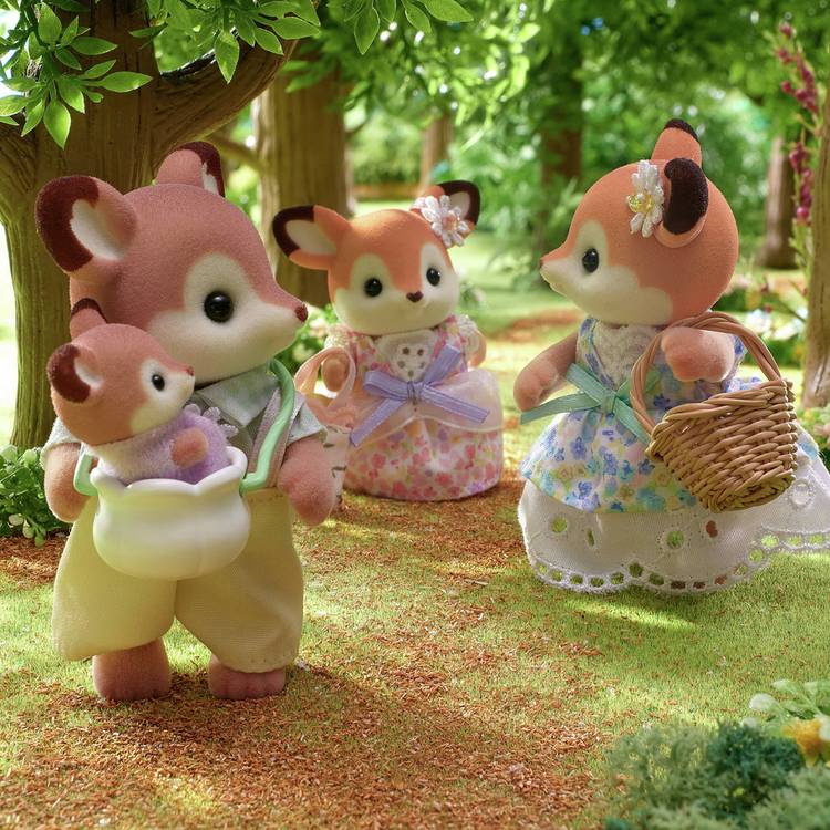 Sylvanian Families Deer Family Playset, imported from the UK