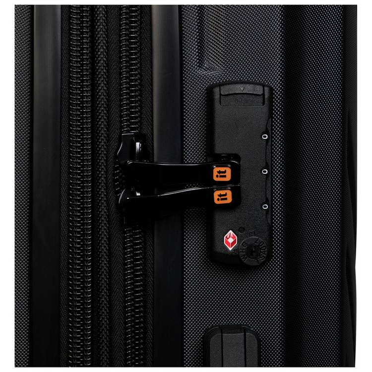it Luggage hard suitcase XXL black, imported from the UK