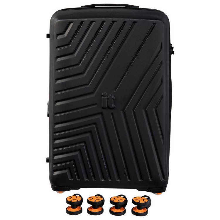 it Luggage hard suitcase XXL black, imported from the UK