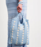 Sandro Paris crochet tote bag, UK version