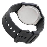 Casio analogue watch black dial resin strap, imported from the UK