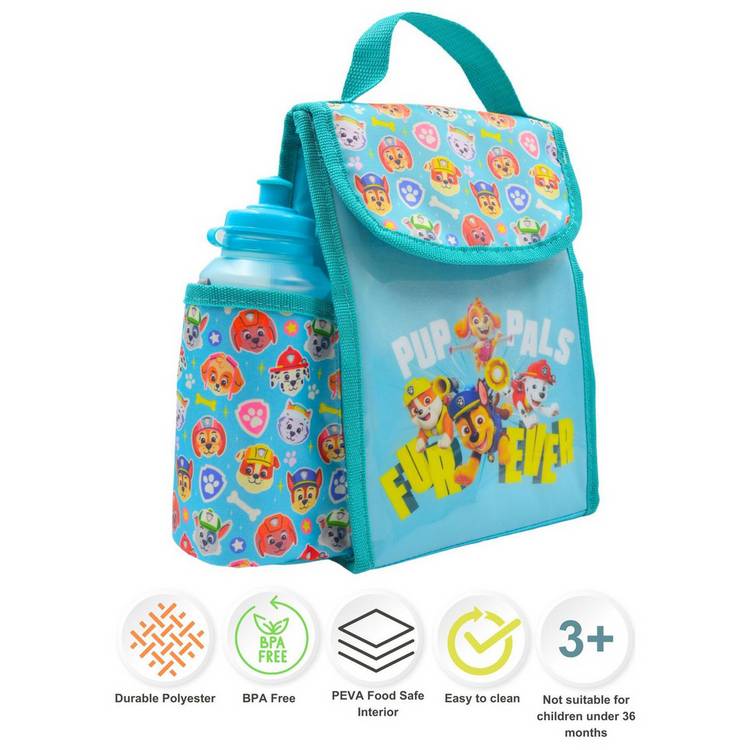 Hox Paw Patrol lunch bag set with 400ml bottle - British product