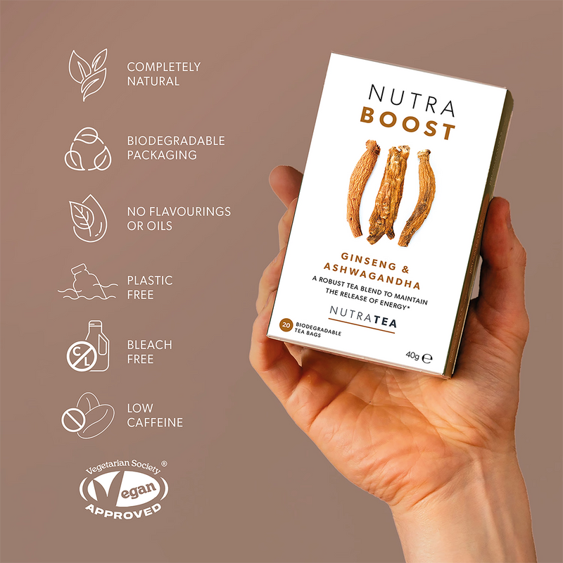NutraBoost herbal tea 20 tea bags (British brand)
