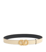 Harrods Valentino Garavani Leather VLogo Signature Belt- Buy online at McGrocer