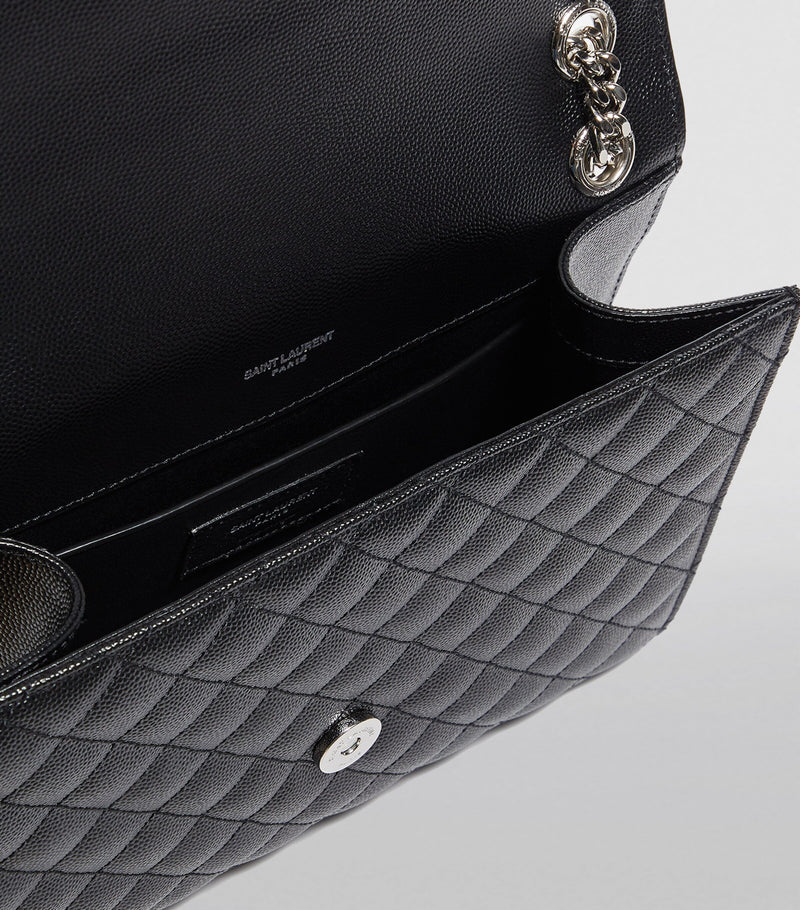 Saint Laurent medium envelope matelassé shoulder bag (British brand)