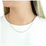 Revere 9ct white gold twisted curb necklace 18 inches (British brand)