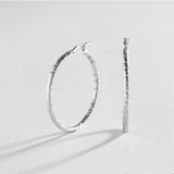 Revere silver diamond cut hoop earrings 2mm, UK version