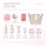 Livingandhome Rose Scented Spa Bath Gift Set 10pcs, UK version