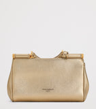 Dolce&Gabbana My Sicily cross-body bag in gold laminated calfskin, UK version