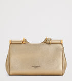 Dolce&Gabbana My Sicily cross-body bag in gold laminated calfskin, UK version