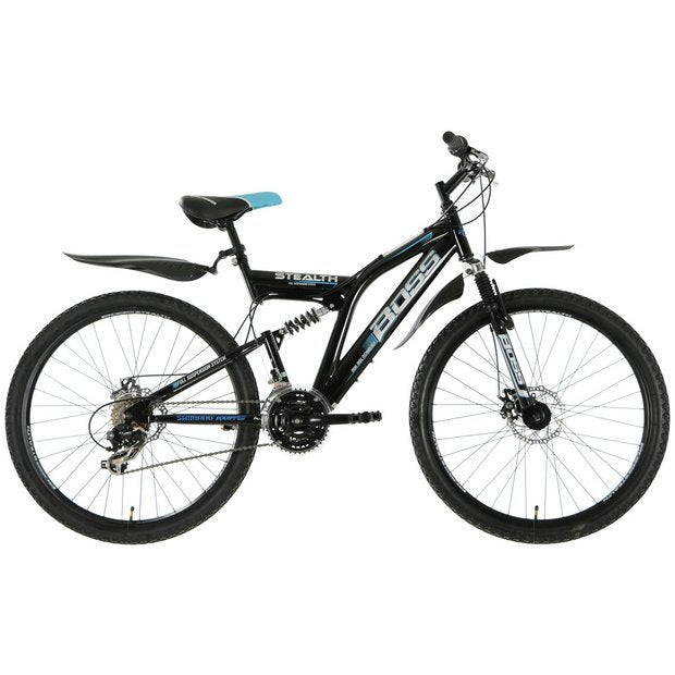 Boss kids mountain bike Black/Blue 26 inch, imported from the UK