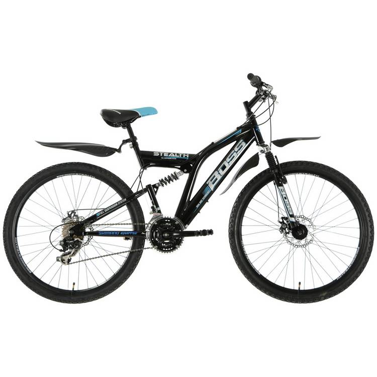 Boss kids mountain bike Black/Blue 26 inch, imported from the UK