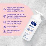 E45 moisturiser cream for dry skin and eczema 500ml pump - British product