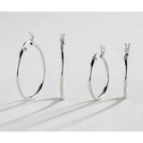 Revere sterling silver hoop earrings set of 2 pairs, imported from the UK