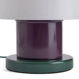 Habitat Portobello touch table lamp green white glass shade, UK version