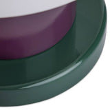 Habitat Portobello touch table lamp green white glass shade, UK version