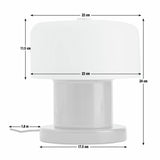 Habitat Portobello touch table lamp green white glass shade, UK version