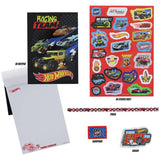 Hot Wheels large art colouring set with crayons and pencils, imported from the UK