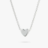 Revere sterling silver mini heart pendant necklace - British product