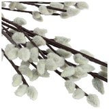 Argos Home artificial cream pussy willow stems 94cm, imported from the UK